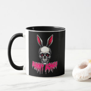 Skull Bunny – Dark Easter Art - mug