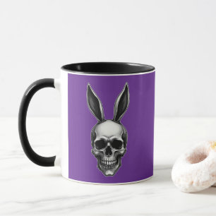 Skull Bunny – Dark Gothic Easter - caneca Mug