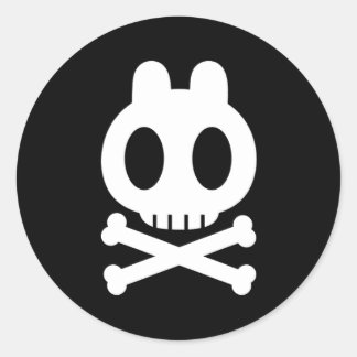 Skull Bunny Stickers