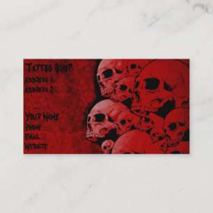 skull business card