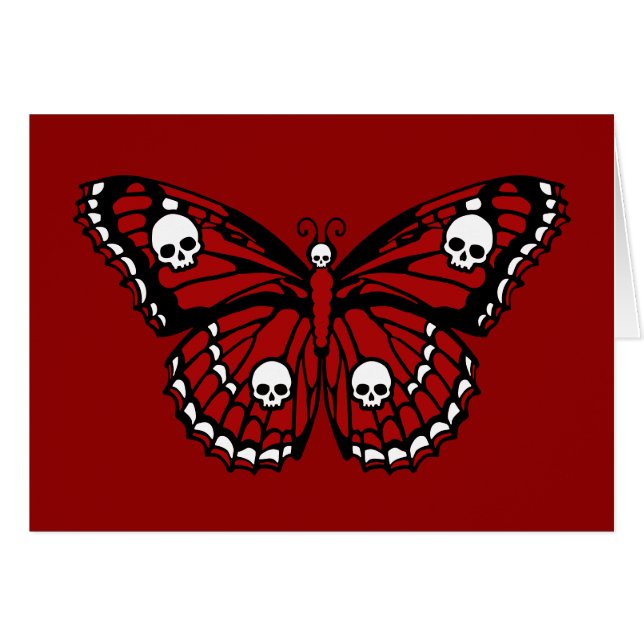 Skull Butterfly (Front Horizontal)