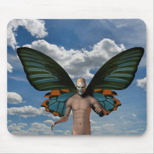 Skull Butterfly Mouse Mat