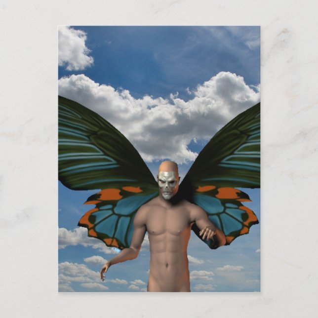 Skull Butterfly Postcard (Front)