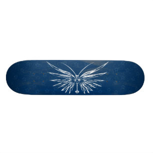 Skull Butterfly Skateboard