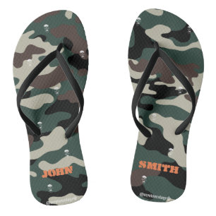 Skull Camo Flip Flops