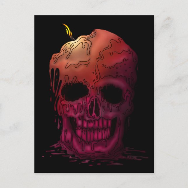 Skull Candle Postcard (Front)