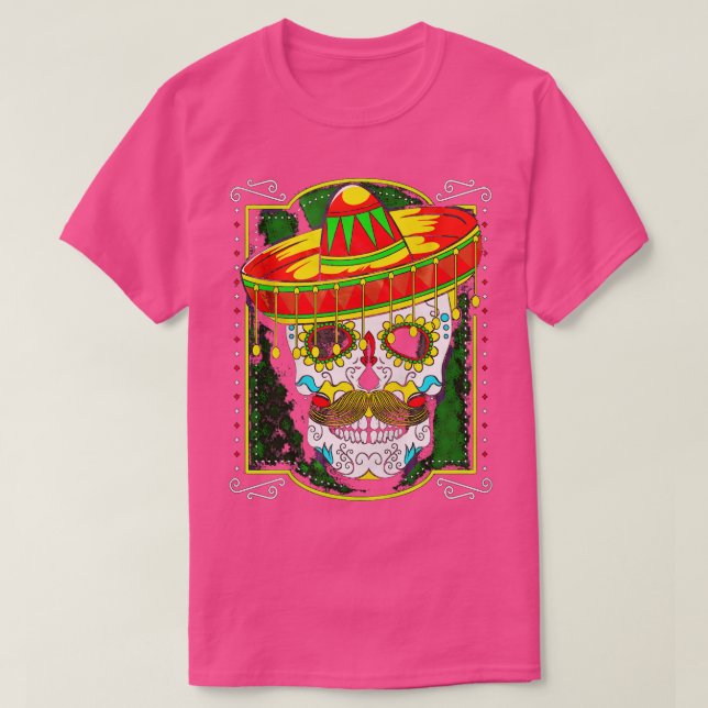 Skull Candy Cinco De Mayo  T-Shirt (Design Front)