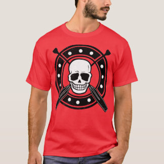 Skull Canoe Canoeing Lover Pirate Lover Gift Idea T-Shirt