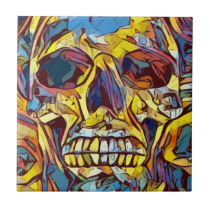 Skull Ceramic Tile