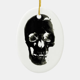 Skull Ceramic Tree Decoration