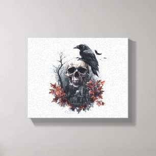 Skull Chef Kitchen Master Canvas Print