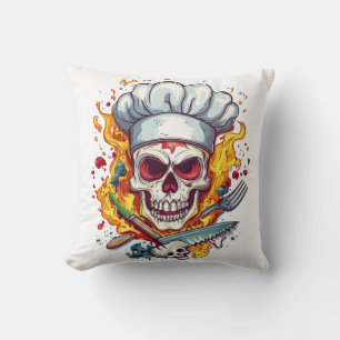 Skull Chef Kitchen Master Cushion