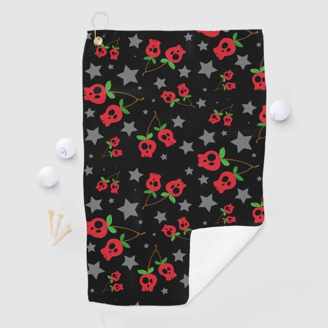Skull Cherry Golf Towel (InSitu)