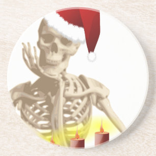skull christmas coaster