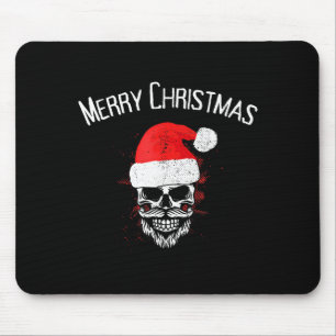 Skull Christmas Santa - Creepy Christmas  Mouse Mat