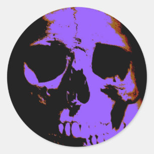 Skull Classic Round Sticker