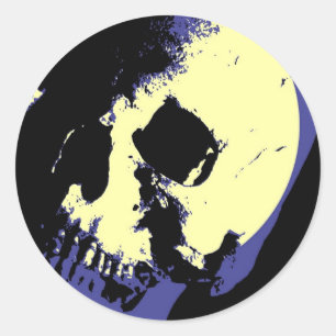 Skull Classic Round Sticker