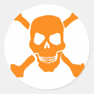 Skull Classic Round Sticker