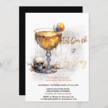 Skull Cocktail Scary Costumes & Cocktail Halloween Invitation<br><div class="desc">Cute skull cocktails theme Halloween party invitation. Personalise this spooktacular invite with your details.</div>