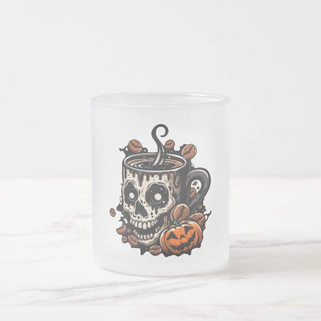 Skull Coffee Mug Halloween (Center)