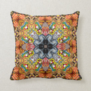 Skull Collage Cushion