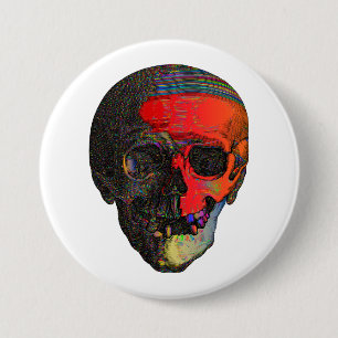 Skull Colourful 7.5 Cm Round Badge