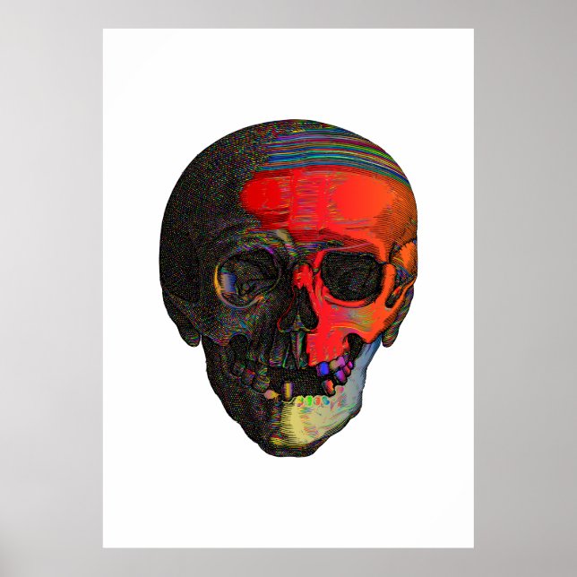 Skull Colourful Poster (Front)