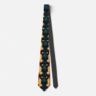 Skull Comics Style Illustration Fantasy Art Tie