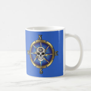 Skull Compass Coffee Mug