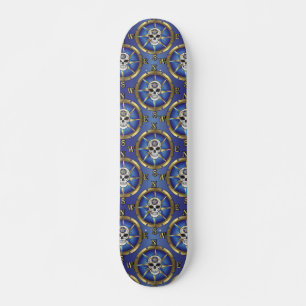 Skull Compass Skateboard
