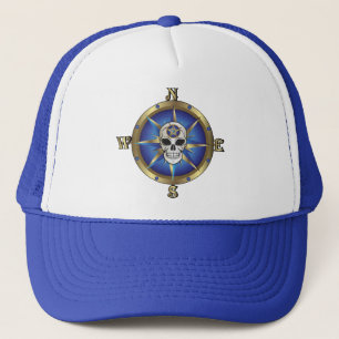 Skull Compass Trucker Hat