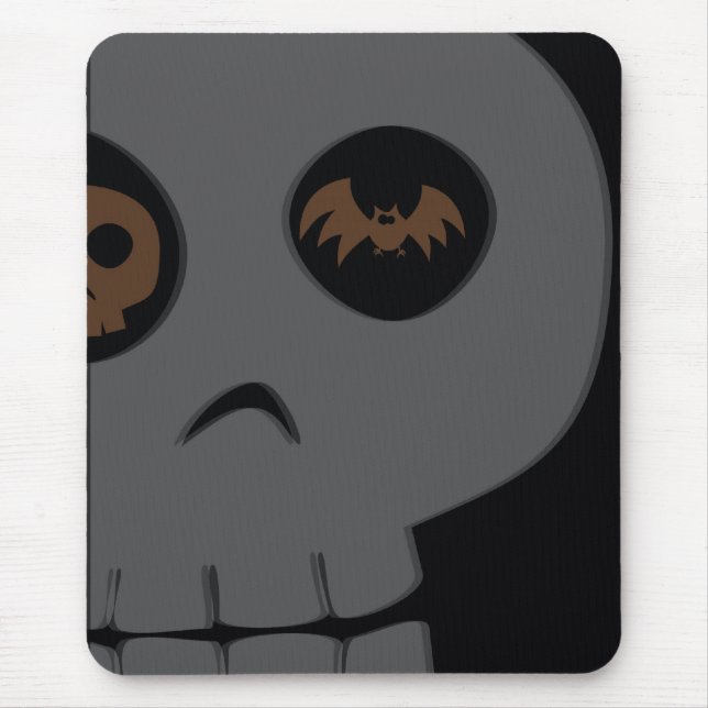Skull Computer Mousepad (Front)