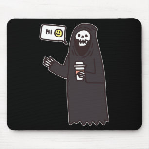 Skull Concert Graphic Tees Funny Gothic Y2K Hallow Mouse Mat