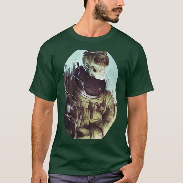 Skull cosmonaut T-Shirt (Front)