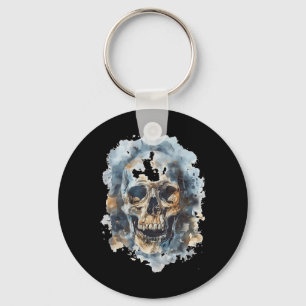 Skull Costume Halloween Spooky Art Skull Key Ring