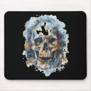 Skull Costume Halloween Spooky Art Skull Mouse Mat
