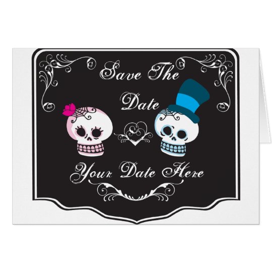 Skull Couple Invitation