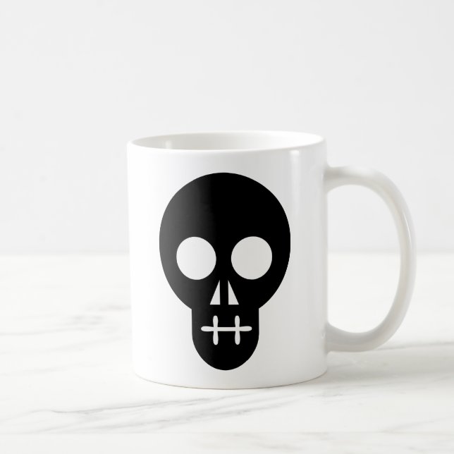 Skull / Craneo / Crânio / Crâne Coffee Mug (Right)