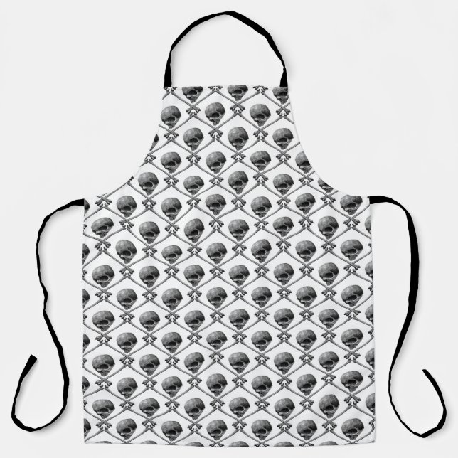 skull craneo pattern apron (Front)