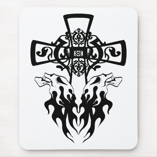 Skull Cross Mouse Mat (Front)