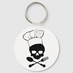 Skull & Crossbones Chef Key Ring