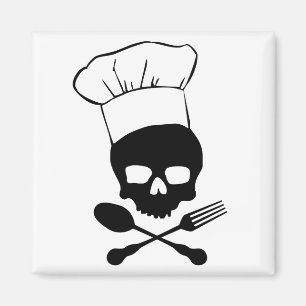 Skull & Crossbones Chef Magnet