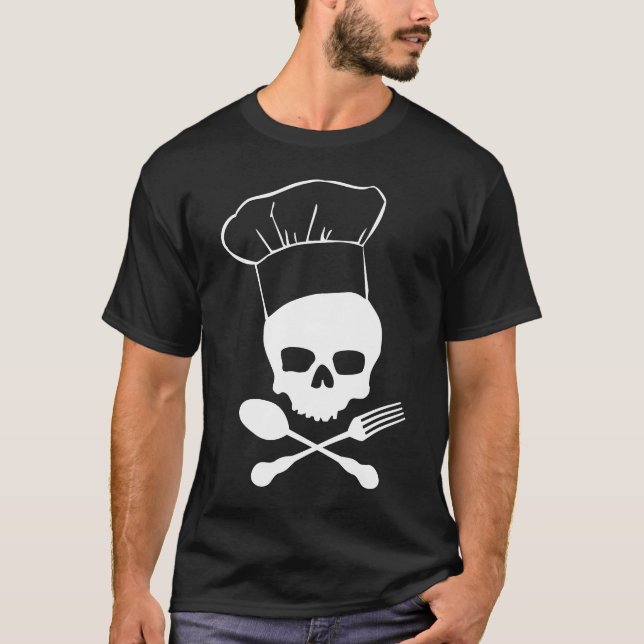 Skull & Crossbones Chef T-Shirt (Front)
