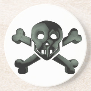 skull crossbones coaster