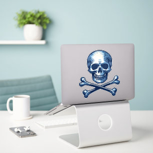 Skull & Crossbones Custom-Cut Vinyl Sticker