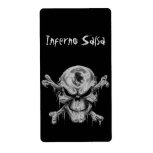 Skull&Crossbones Homemade Salsa Label