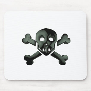 skull crossbones mouse mat