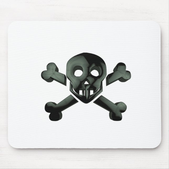 skull crossbones mouse mat (Front)