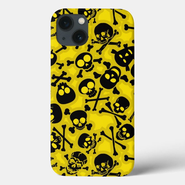 Skull & Crossbones Pattern Case-Mate iPhone Case (Back)