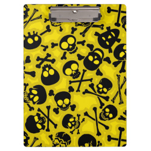 Skull & Crossbones Pattern Clipboard